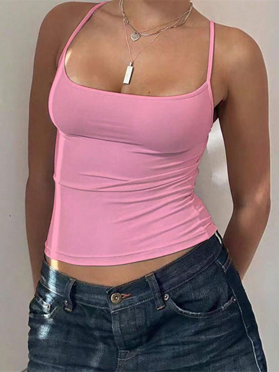 Solva Women's Color Slim Fit Camisole
