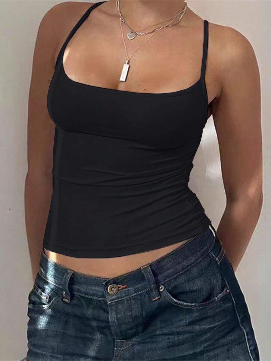 Solva Women's Color Slim Fit Camisole