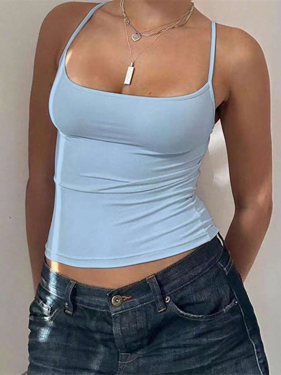 Solva Women's Color Slim Fit Camisole