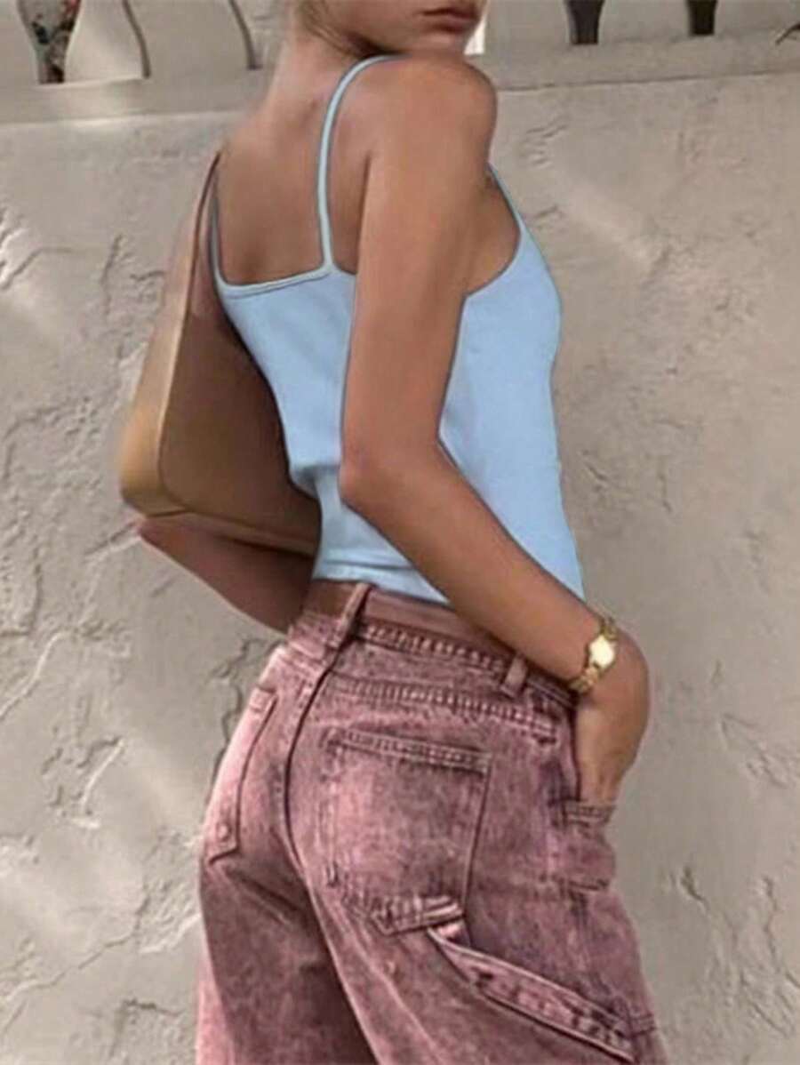 Solva Women's Color Slim Fit Camisole