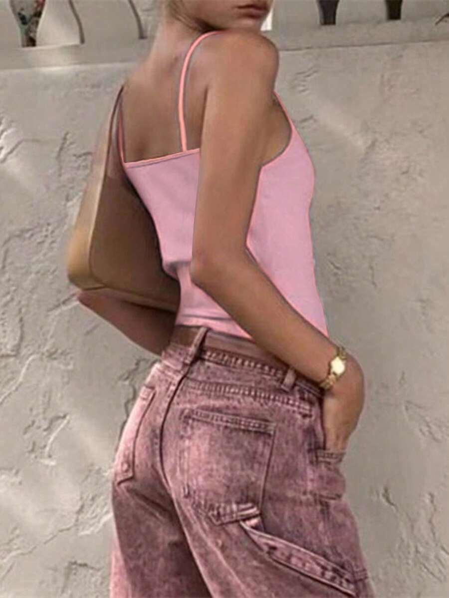 Solva Women's Color Slim Fit Camisole