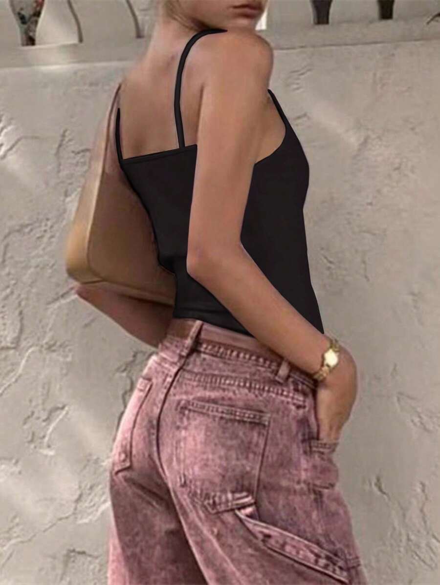 Solva Women's Color Slim Fit Camisole