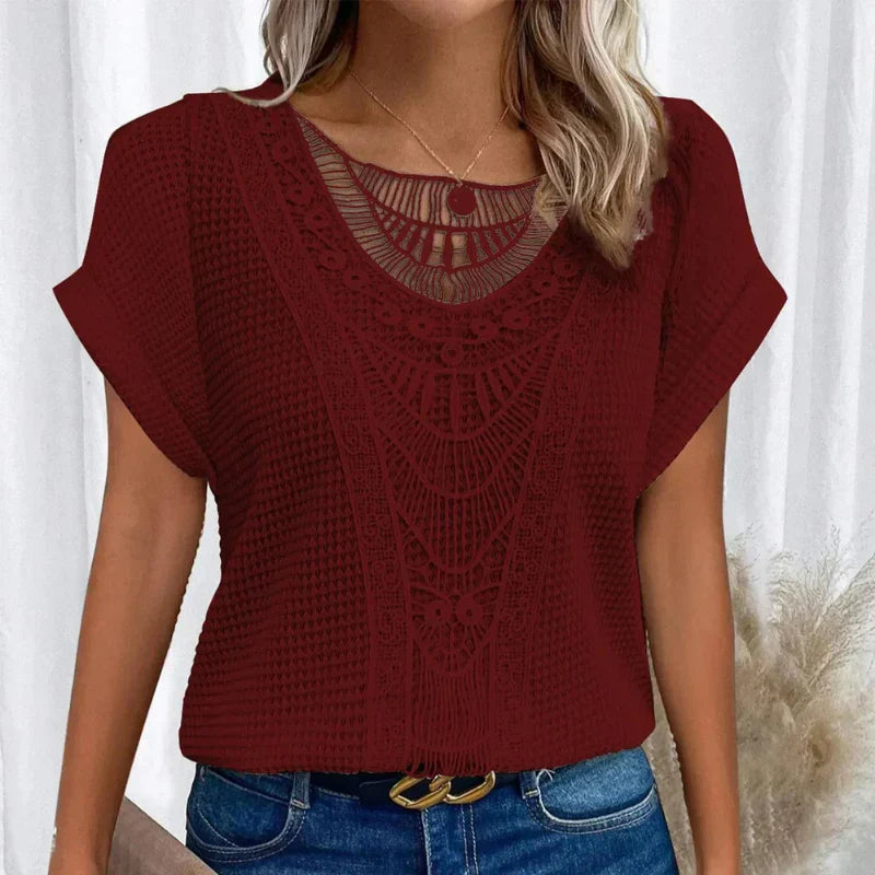 Karin™ | Elegant Ibiza-style blouse
